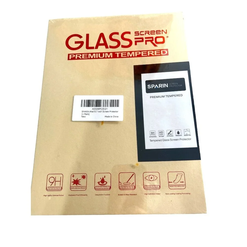 Sparin IPad Screen Protector Glass Screen Pro 9.7” NWT